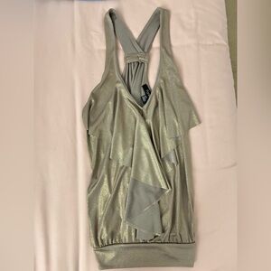 y2k forever 21 gold shimmery top